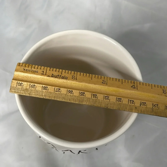 RAE DUNN Marshmallow Cannister Artisan Collection by Magenta White Black - Picture 6 of 7